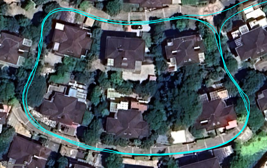 Track quality example for wildlife paths