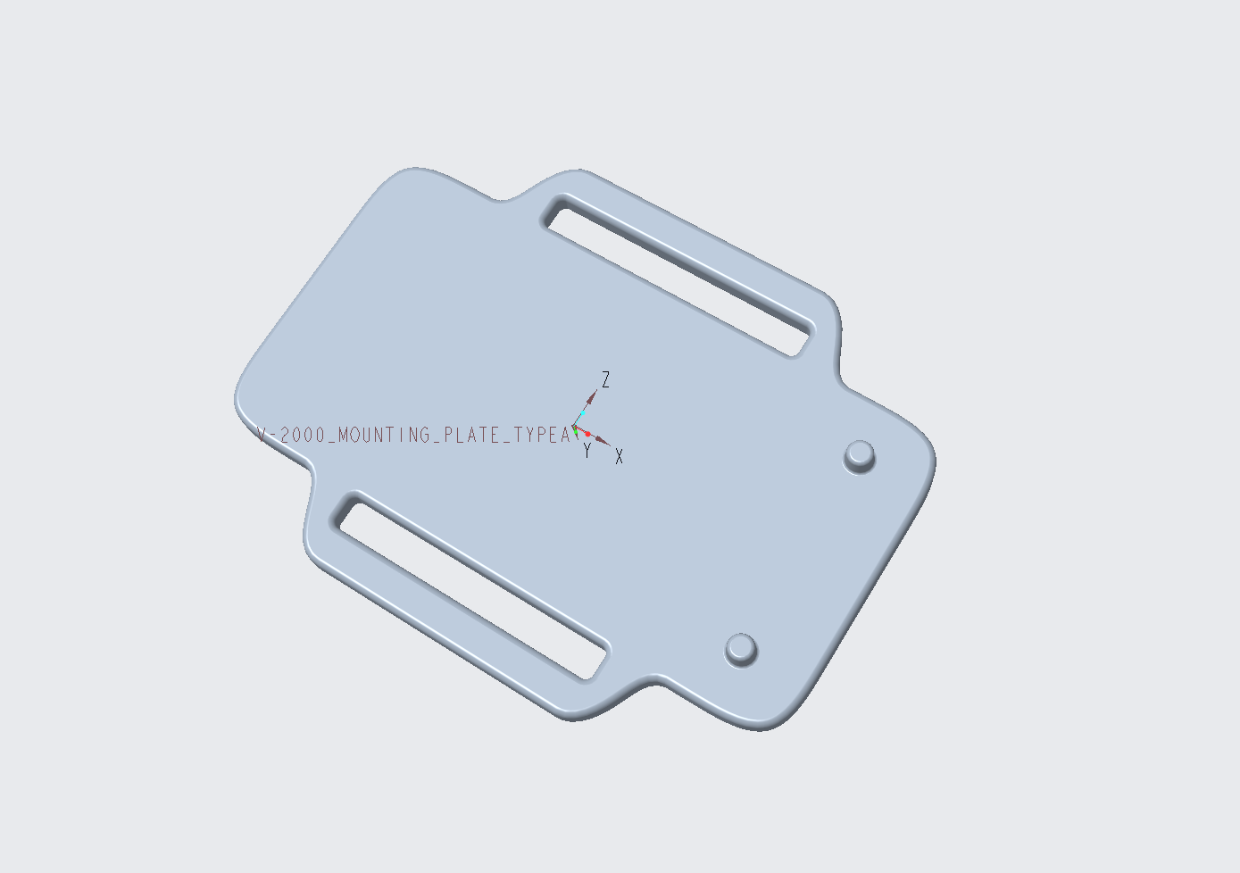 V-2000 Mounting Plate Type A — CAD